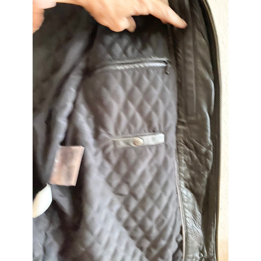 Wilsons Leather M Julian Mens Motorcycle Jacket Black XXL Genuine Leather - Picture 12 of 15